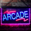 ADVPRO Arcade Game Room Man Cave Dual Color LED Neon Sign st6-i0427 - Red & Blue