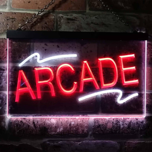ADVPRO Arcade Game Room Man Cave Dual Color LED Neon Sign st6-i0427 - White & Red