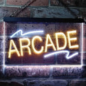 ADVPRO Arcade Game Room Man Cave Dual Color LED Neon Sign st6-i0427 - White & Yellow