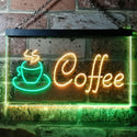 ADVPRO Coffee Shop Hot Cup Illuminated Dual Color LED Neon Sign st6-i0433 - Green & Yellow