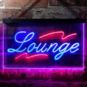 ADVPRO Lounge Bar Club Illuminated Dual Color LED Neon Sign st6-i0445 - Red & Blue