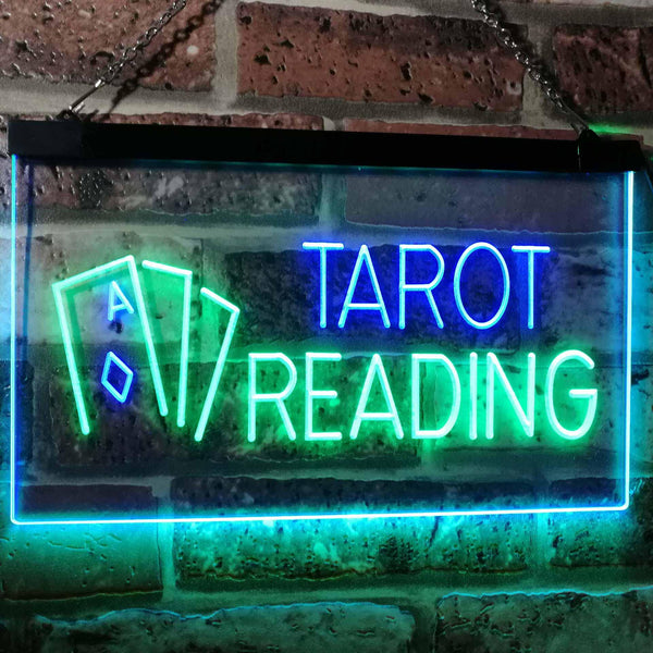 ADVPRO Tarot Reading Dual Color LED Neon Sign st6-i0446 - Green & Blue