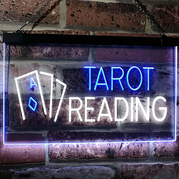 ADVPRO Tarot Reading Dual Color LED Neon Sign st6-i0446 - White & Blue