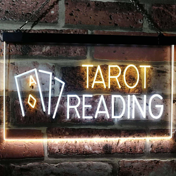 ADVPRO Tarot Reading Dual Color LED Neon Sign st6-i0446 - White & Yellow
