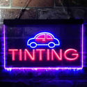 ADVPRO Car Tinting Illuminated Dual Color LED Neon Sign st6-i0464 - Blue & Red