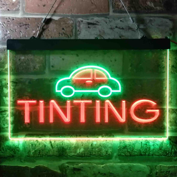 ADVPRO Car Tinting Illuminated Dual Color LED Neon Sign st6-i0464 - Green & Red