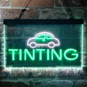 ADVPRO Car Tinting Illuminated Dual Color LED Neon Sign st6-i0464 - White & Green