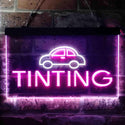 ADVPRO Car Tinting Illuminated Dual Color LED Neon Sign st6-i0464 - White & Purple