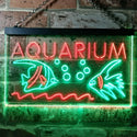 ADVPRO Aquarium Fish Dual Color LED Neon Sign st6-i0465 - Green & Red