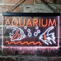 ADVPRO Aquarium Fish Dual Color LED Neon Sign st6-i0465 - White & Orange