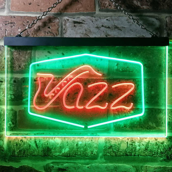 ADVPRO Jazz Lover Music Room Plaque Dual Color LED Neon Sign st6-i0468 - Green & Red