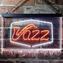 ADVPRO Jazz Lover Music Room Plaque Dual Color LED Neon Sign st6-i0468 - White & Orange