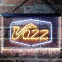 ADVPRO Jazz Lover Music Room Plaque Dual Color LED Neon Sign st6-i0468 - White & Yellow