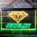 ADVPRO Jewelry Shop Diamond Illuminated Dual Color LED Neon Sign st6-i0476 - Green & Yellow