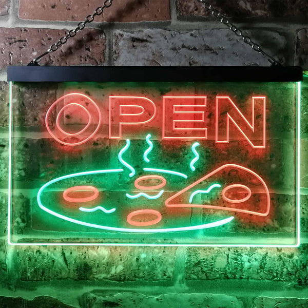 ADVPRO Pizza Open Shop Delivery Display Dual Color LED Neon Sign st6-i0496 - Green & Red