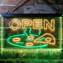 ADVPRO Pizza Open Shop Delivery Display Dual Color LED Neon Sign st6-i0496 - Green & Yellow