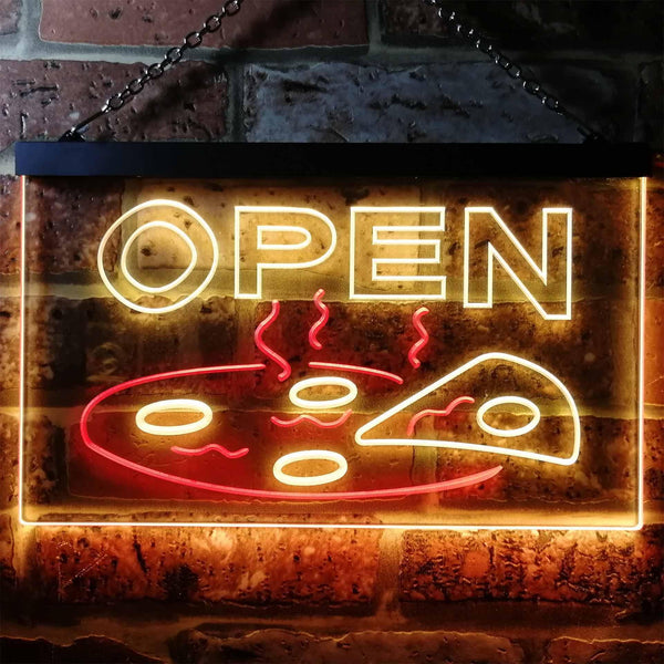 ADVPRO Pizza Open Shop Delivery Display Dual Color LED Neon Sign st6-i0496 - Red & Yellow