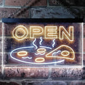 ADVPRO Pizza Open Shop Delivery Display Dual Color LED Neon Sign st6-i0496 - White & Yellow