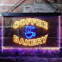 ADVPRO Coffee Bakery Shop Illuminated Dual Color LED Neon Sign st6-i0497 - Blue & Yellow