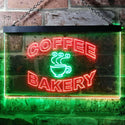ADVPRO Coffee Bakery Shop Illuminated Dual Color LED Neon Sign st6-i0497 - Green & Red
