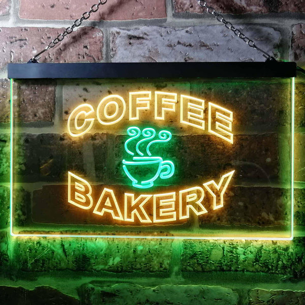 ADVPRO Coffee Bakery Shop Illuminated Dual Color LED Neon Sign st6-i0497 - Green & Yellow