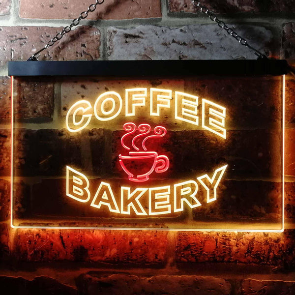 ADVPRO Coffee Bakery Shop Illuminated Dual Color LED Neon Sign st6-i0497 - Red & Yellow