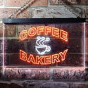 ADVPRO Coffee Bakery Shop Illuminated Dual Color LED Neon Sign st6-i0497 - White & Orange