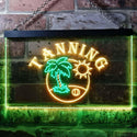 ADVPRO Tanning Sun Bath Illuminated Dual Color LED Neon Sign st6-i0500 - Green & Yellow