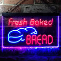 ADVPRO Fresh Baked Bread Illuminated Dual Color LED Neon Sign st6-i0512 - Blue & Red