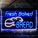 ADVPRO Fresh Baked Bread Illuminated Dual Color LED Neon Sign st6-i0512 - White & Blue