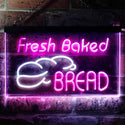 ADVPRO Fresh Baked Bread Illuminated Dual Color LED Neon Sign st6-i0512 - White & Purple