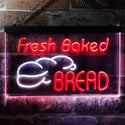 ADVPRO Fresh Baked Bread Illuminated Dual Color LED Neon Sign st6-i0512 - White & Red