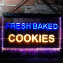 ADVPRO Fresh Baked Cookies Illuminated Dual Color LED Neon Sign st6-i0513 - Blue & Yellow