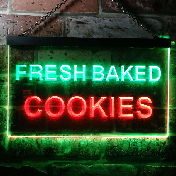 ADVPRO Fresh Baked Cookies Illuminated Dual Color LED Neon Sign st6-i0513 - Green & Red