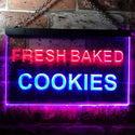 ADVPRO Fresh Baked Cookies Illuminated Dual Color LED Neon Sign st6-i0513 - Red & Blue
