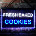 ADVPRO Fresh Baked Cookies Illuminated Dual Color LED Neon Sign st6-i0513 - White & Blue