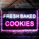 ADVPRO Fresh Baked Cookies Illuminated Dual Color LED Neon Sign st6-i0513 - White & Purple