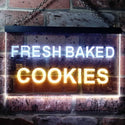 ADVPRO Fresh Baked Cookies Illuminated Dual Color LED Neon Sign st6-i0513 - White & Yellow