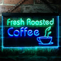 ADVPRO Freash Roasted Coffee Illuminated Dual Color LED Neon Sign st6-i0514 - Green & Blue