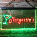 ADVPRO Margarita's Cocktails Bar Illuminated Dual Color LED Neon Sign st6-i0521 - Green & Red
