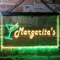 ADVPRO Margarita's Cocktails Bar Illuminated Dual Color LED Neon Sign st6-i0521 - Green & Yellow