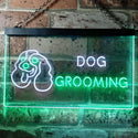 ADVPRO Dog Grooming Pet Shop Illuminated Dual Color LED Neon Sign st6-i0529 - White & Green