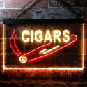 ADVPRO Cigars Shop Illuminated Dual Color LED Neon Sign st6-i0532 - Red & Yellow