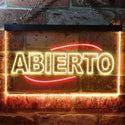 ADVPRO Abierto Restaurant Open Shop Illuminated Dual Color LED Neon Sign st6-i0535 - Red & Yellow