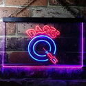 ADVPRO Dart Club Bar Pub Illuminated Dual Color LED Neon Sign st6-i0541 - Blue & Red