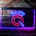 ADVPRO Dart Club Bar Pub Illuminated Dual Color LED Neon Sign st6-i0541 - Red & Blue