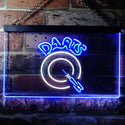 ADVPRO Dart Club Bar Pub Illuminated Dual Color LED Neon Sign st6-i0541 - White & Blue