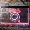 ADVPRO Dart Club Bar Pub Illuminated Dual Color LED Neon Sign st6-i0541 - White & Red