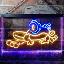 ADVPRO Frog Beer Bar Pub Kid Man Cave Room Dual Color LED Neon Sign st6-i0543 - Blue & Yellow