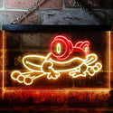 ADVPRO Frog Beer Bar Pub Kid Man Cave Room Dual Color LED Neon Sign st6-i0543 - Red & Yellow
